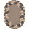 Kid Essentials Breezy Branches 5'4" x 7'8" Oval Area Rug in Color Neutral