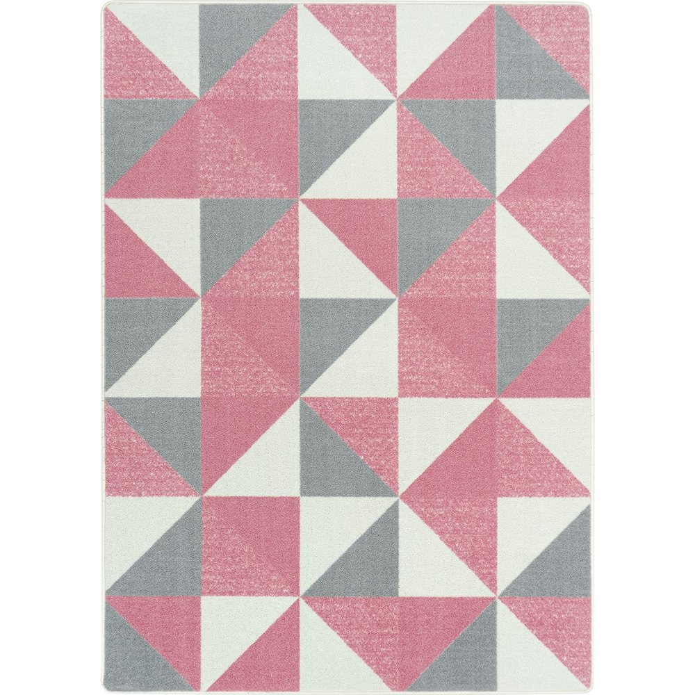 Claremont Kids Cartwheel 3'10" x 5'4" Area Rug in Color Blush