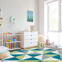 Claremont Kids Cartwheel 3'10" x 5'4" Area Rug in Color Calypso