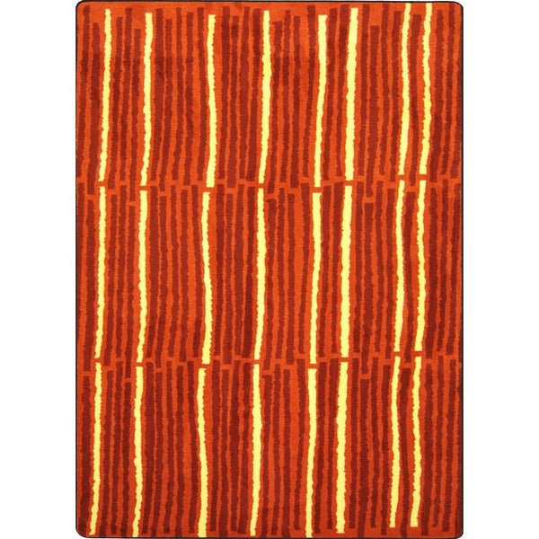Kid Essentials Cascade 3'10" x 5'4" Area Rug in Color Orange