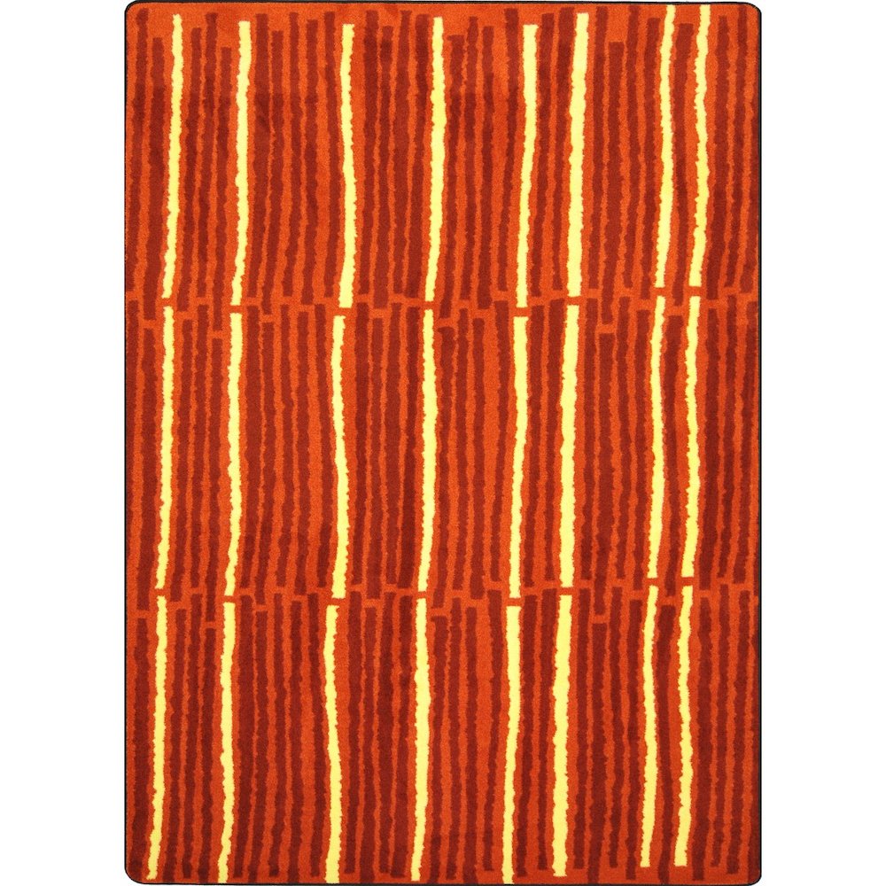 Kid Essentials Cascade 3'10" x 5'4" Area Rug in Color Orange