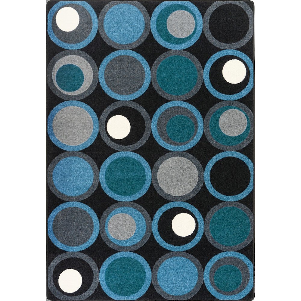 Kid Essentials Circle Back 5'4" x 7'8" Area Rug in Color Sapphire