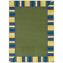 Kid Essentials Clean Green 3'10" x 5'4" Area Rug in Color Bold