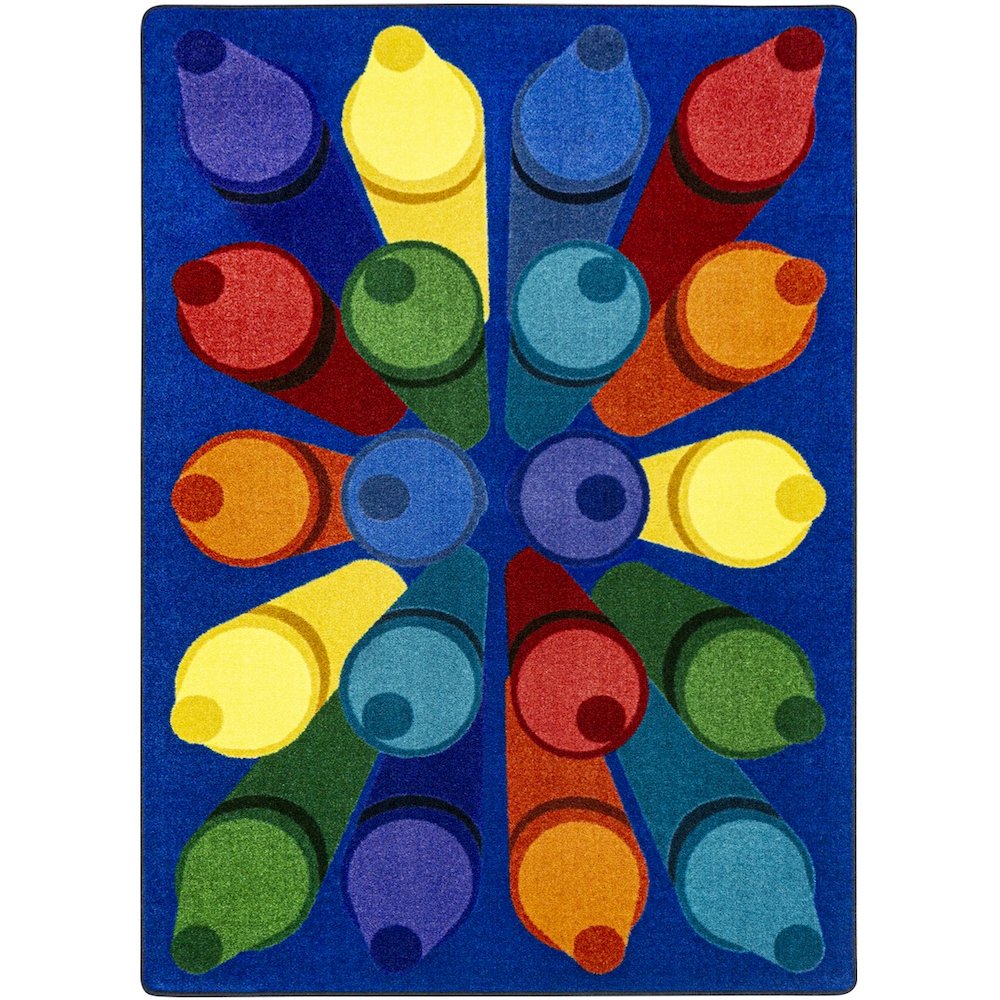 Kid Essentials Colorific 5'4" x 7'8" Area Rug in Color Multi