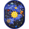 Kid Essentials Cosmic Wonders 5'4" x 7'8" Oval Area Rug in Color Black