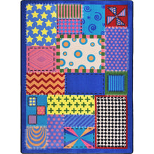 Kid Essentials Crazy Quilt 3'10" x 5'4" Area Rug in Color Multi