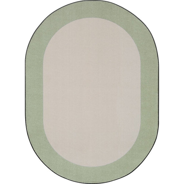 Kid Essentials Easy Going 5'4" x 7'8" Oval Area Rug in Color Sage