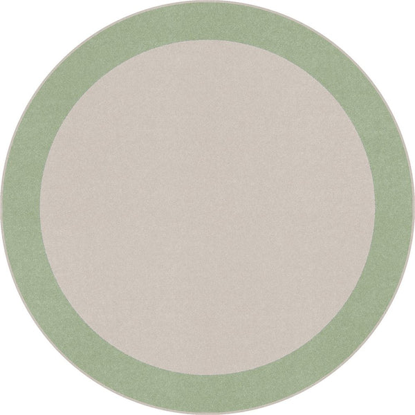 Kid Essentials Easy Going 7'7" Round Area Rug in Color Sage