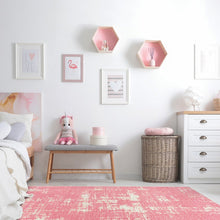 Claremont Kids Enchanted 3'10" x 5'4" Area Rug in Color Blush