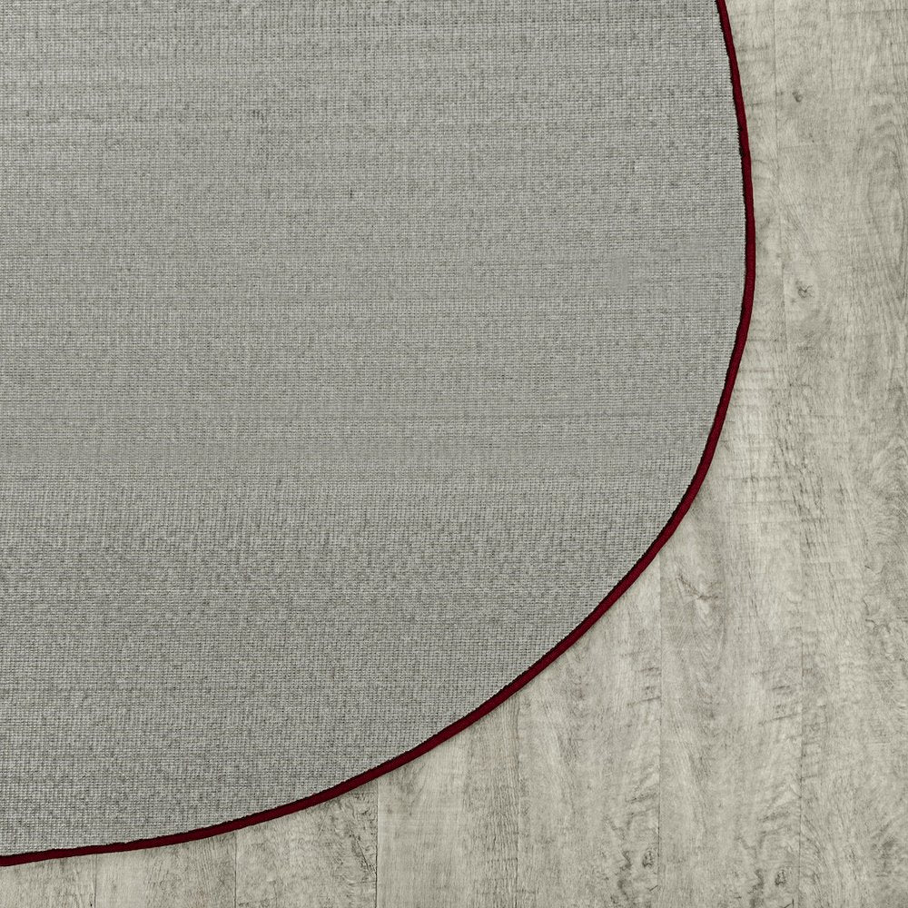 Kid Essentials Endurance 6' x 9' Oval Area Rug in Color Burgundy