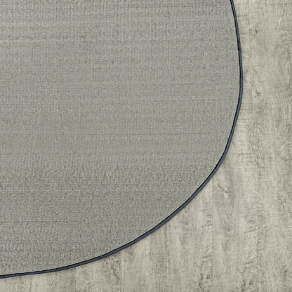 Kid Essentials Endurance 6' x 9' Oval Area Rug in Color Glacier Blue