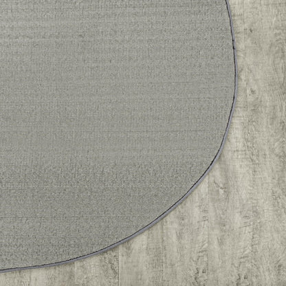 Kid Essentials Endurance 6' x 9' Oval Area Rug in Color Silver
