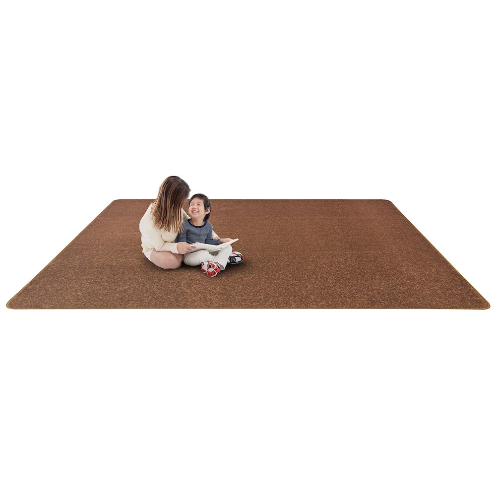 Kid Essentials Endurance 6' x 6' Area Rug in Color Brown