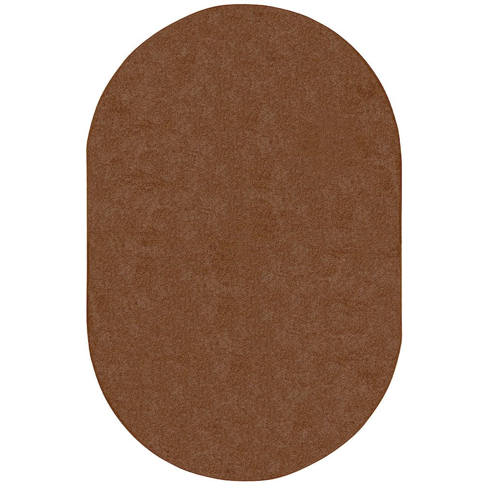 Kid Essentials Endurance 6' x 9' Oval Area Rug in Color Brown