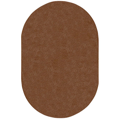 Kid Essentials Endurance 6' x 9' Oval Area Rug in Color Brown