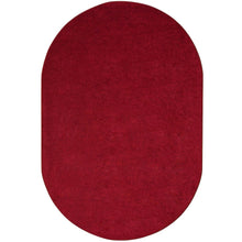 Kid Essentials Endurance 6' x 9' Oval Area Rug in Color Burgundy