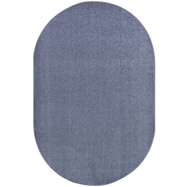 Kid Essentials Endurance 6' x 9' Oval Area Rug in Color Glacier Blue
