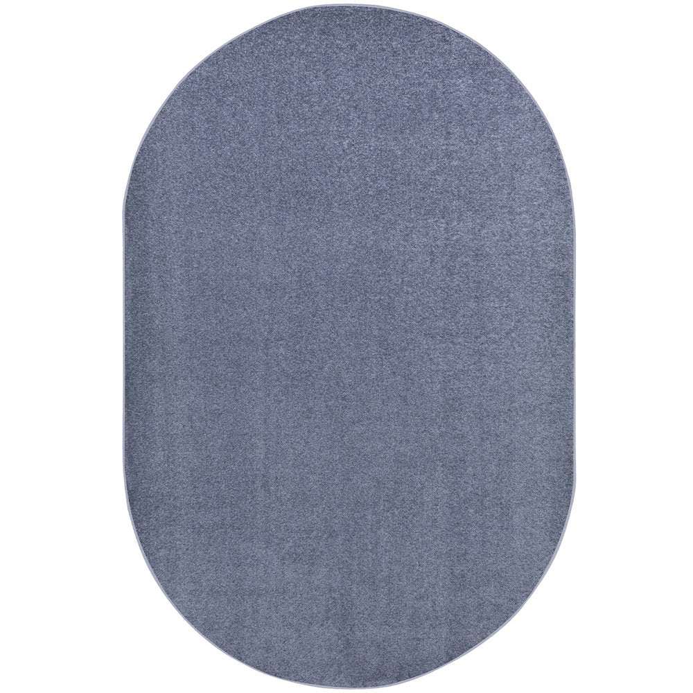 Kid Essentials Endurance 6' x 9' Oval Area Rug in Color Glacier Blue