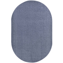 Kid Essentials Endurance 6' x 9' Oval Area Rug in Color Glacier Blue