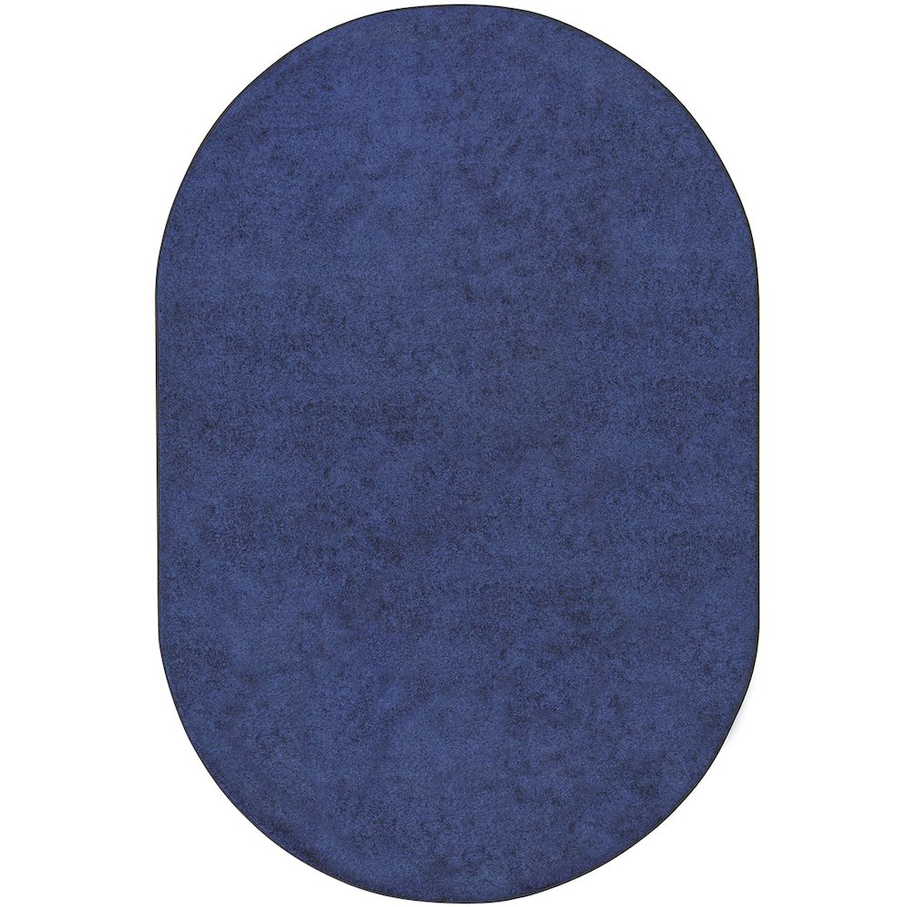 Kid Essentials Endurance 6' x 9' Oval Area Rug in Color Midnight Sky