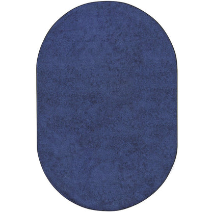 Kid Essentials Endurance 6' x 9' Oval Area Rug in Color Midnight Sky