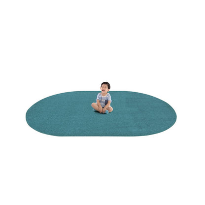 Kid Essentials Endurance 6' x 9' Oval Area Rug in Color Mint