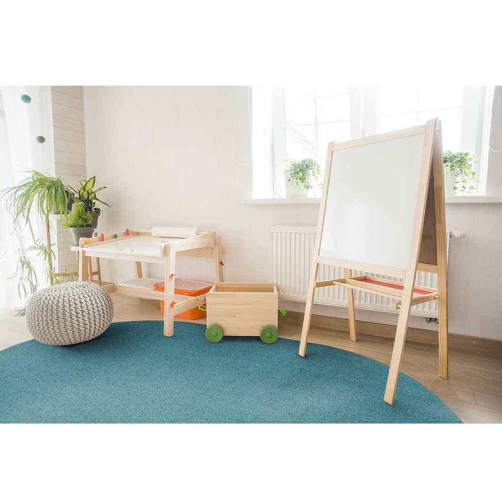 Kid Essentials Endurance 6' x 9' Oval Area Rug in Color Mint