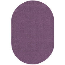 Kid Essentials Endurance 6' x 9' Oval Area Rug in Color Purple