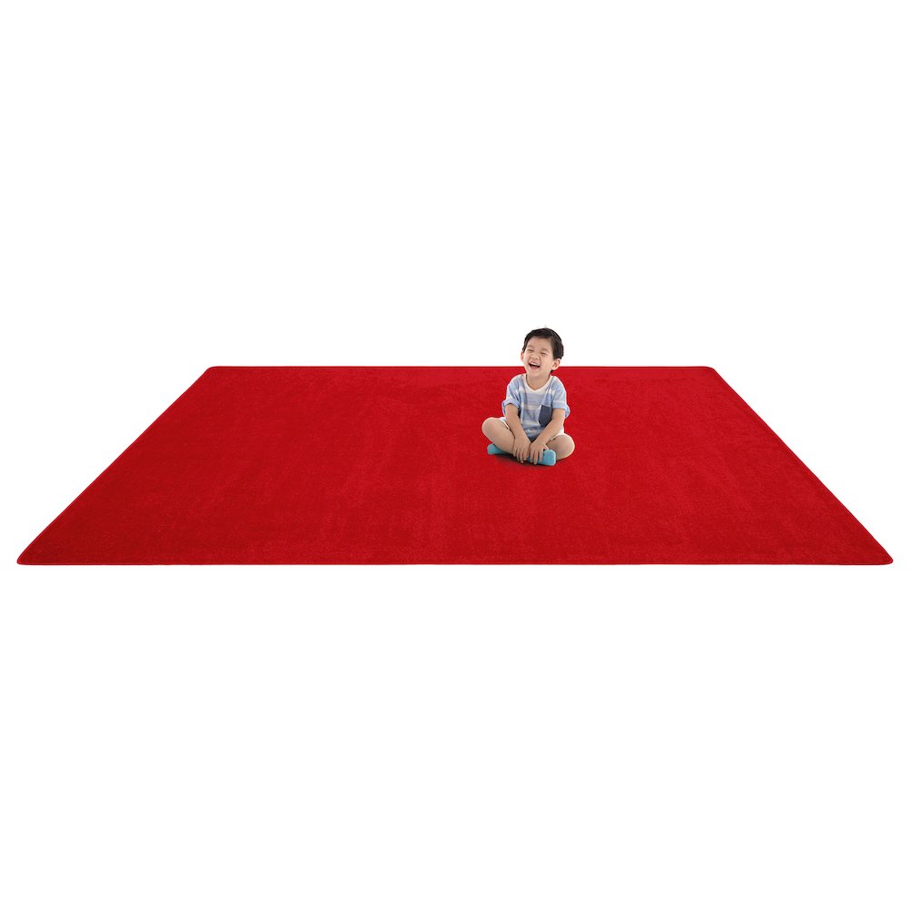 Kid Essentials Endurance 6' x 6' Area Rug in Color Red