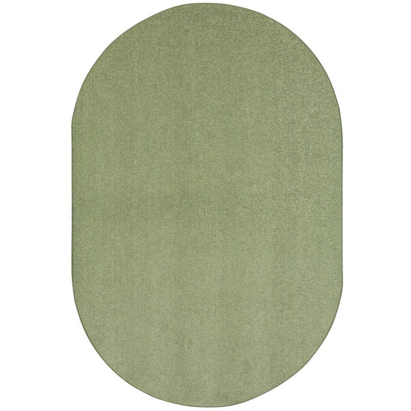 Kid Essentials Endurance 6' x 9' Oval Area Rug in Color Sage