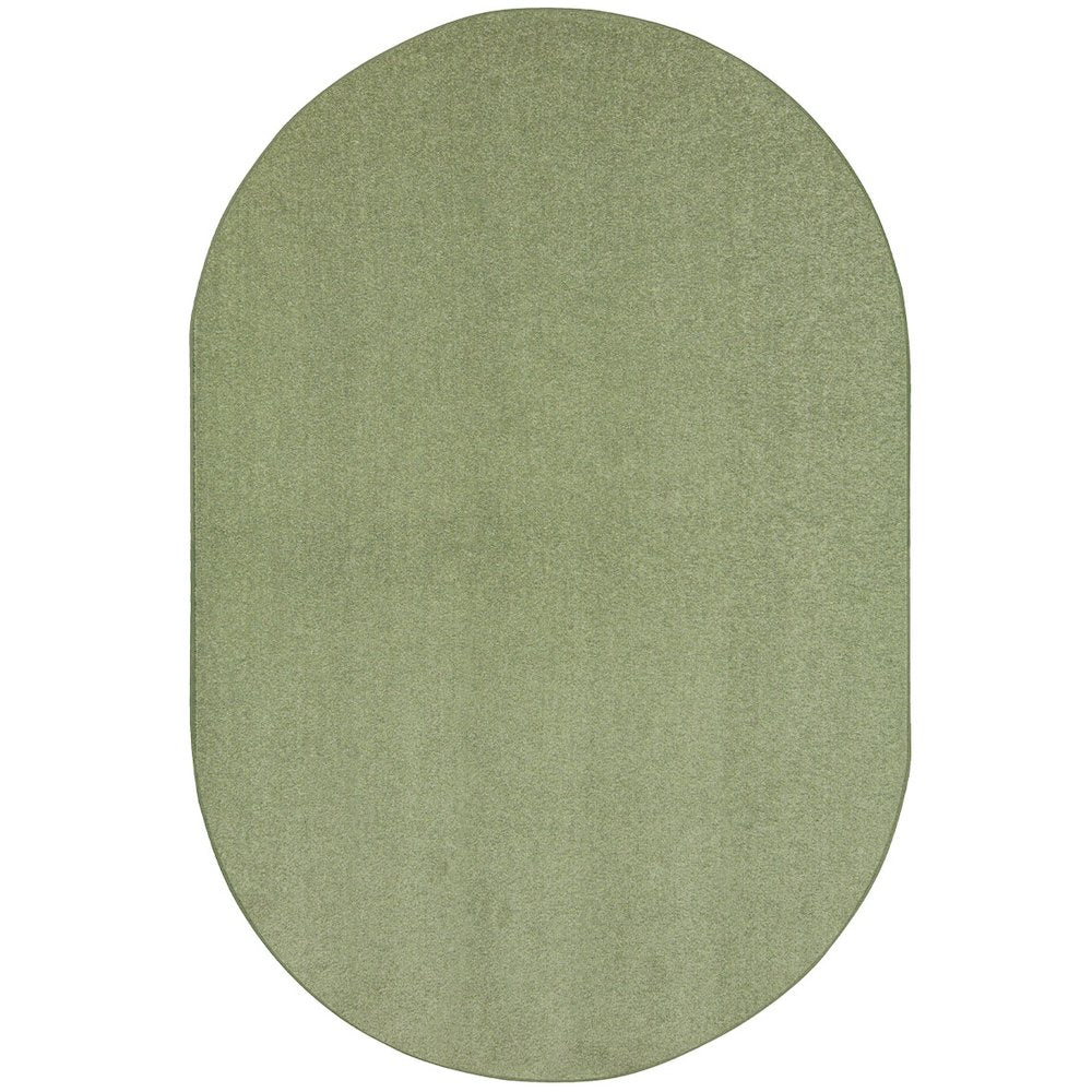 Kid Essentials Endurance 6' x 9' Oval Area Rug in Color Sage
