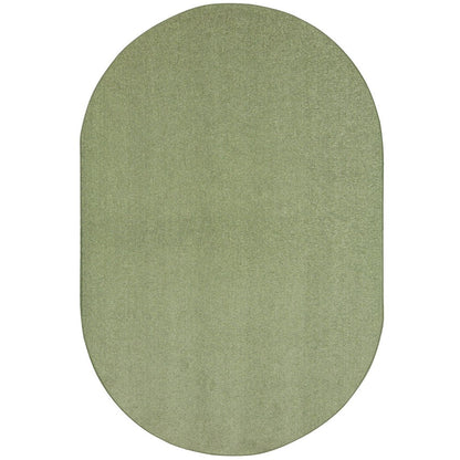 Kid Essentials Endurance 6' x 9' Oval Area Rug in Color Sage