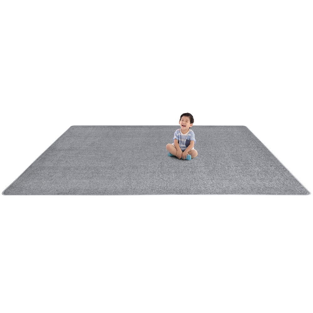 Kid Essentials Endurance 6' x 6' Area Rug in Color Silver