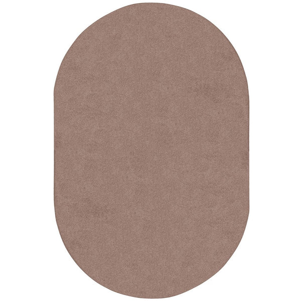 Kid Essentials Endurance 6' x 9' Oval Area Rug in Color Taupe