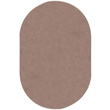 Kid Essentials Endurance 6' x 9' Oval Area Rug in Color Taupe