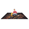 Kid Essentials Eruption 3'10" x 5'4" Area Rug in Color Tangerine