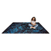 Kid Essentials Eruption 3'10" x 5'4" Area Rug in Color Teal