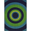 Kid Essentials Fascinate 5'4" x 7'8" Area Rug in Color Navy
