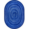 Kid Essentials Feeling Fun 5'4" x 7'8" Oval Area Rug in Color Blue