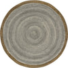 Kid Essentials Feeling Natural 7'7" Round Area Rug in Color Stone