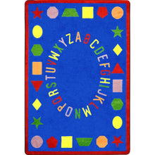 Kid Essentials First Lessons 3'10" x 5'4" Area Rug in Color Blue