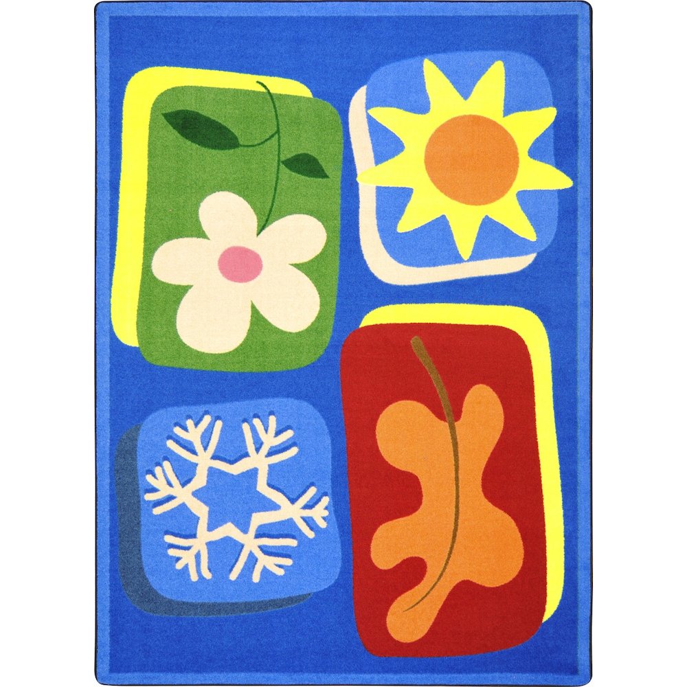 Kid Essentials First Seasons 3'10" x 5'4" Area Rug in Color Multi