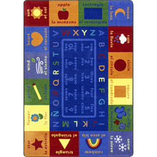 Kid Essentials First Words 5'4" x 7'8" Area Rug in Color Multi
