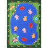 Kid Essentials Fishin' Fun 3'10" x 5'4" Area Rug in Color Multi