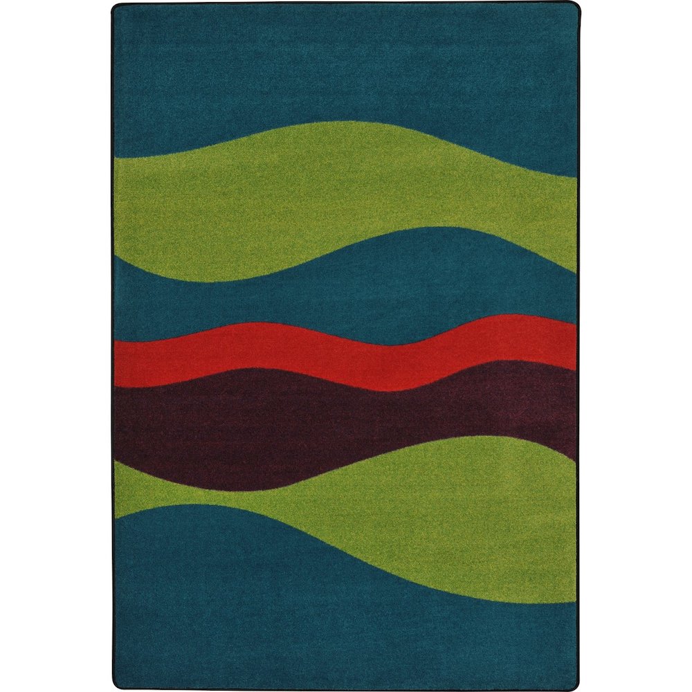 Kid Essentials Flow 5'4" x 7'8" Area Rug in Color Tropics