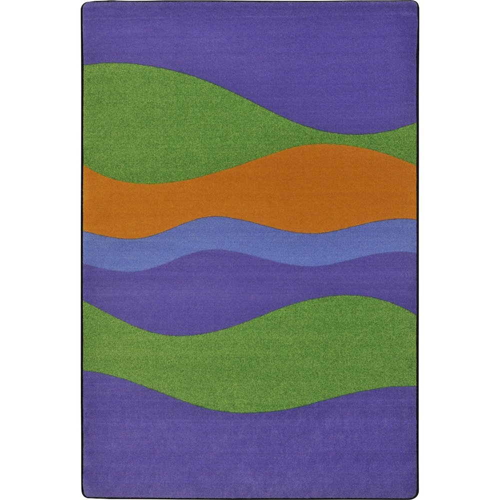Kid Essentials Flow 5'4" x 7'8" Area Rug in Color Violet
