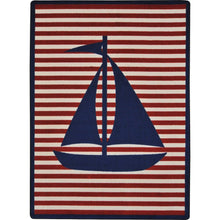 Kid Essentials Following Seas 3'10" x 5'4" Area Rug in Color Blue