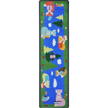 Kid Essentials Foxy Readers 2'1" x 7'8" Runner Area Rug in Color Multi