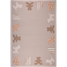 Kid Essentials Frisky Friends 3'10" x 5'4" Area Rug in Color Beige