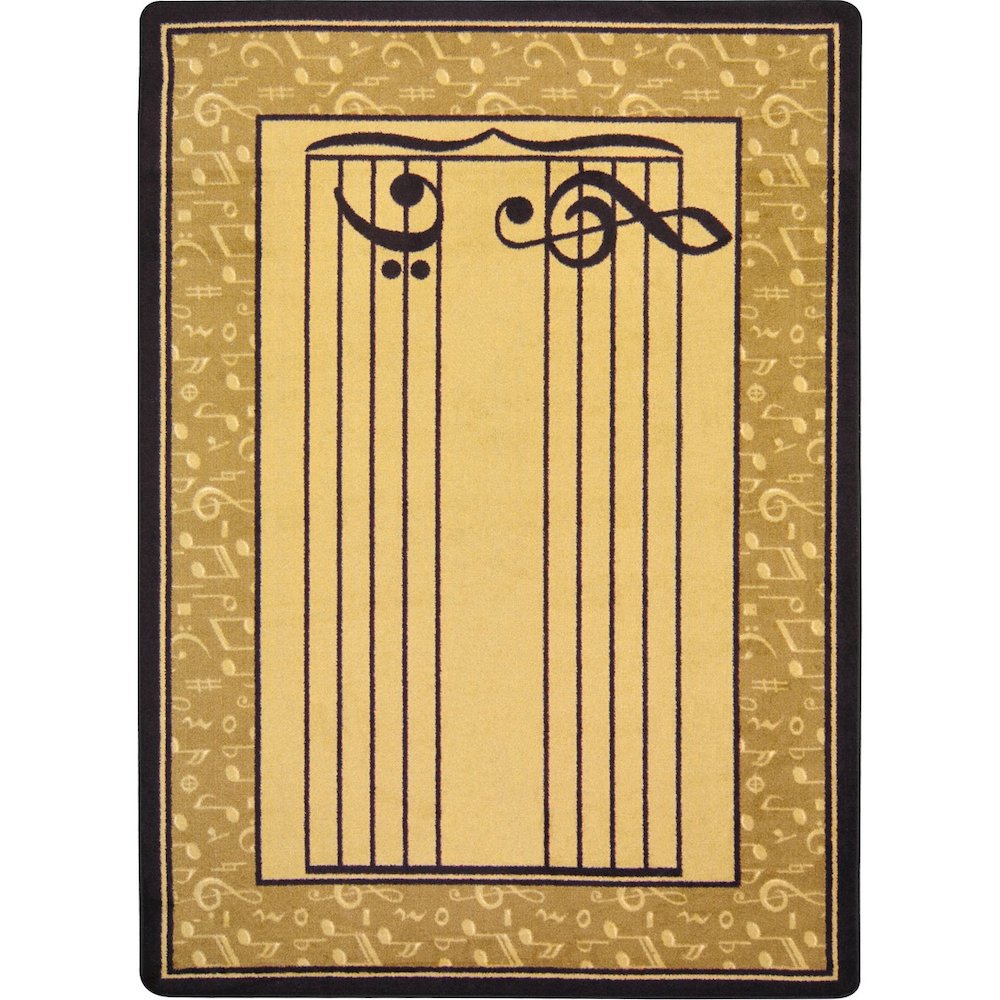 Kid Essentials Fully Staffed 3'10" x 5'4" Area Rug in Color Sand